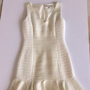 Banana Republic ivory sleeveless dress.